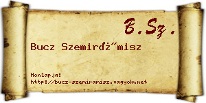 Bucz Szemirámisz névjegykártya